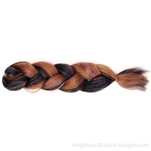 Colorful braiding hair wholesale and jumbo synthetic synthetic hair  For African Crochet braided wigs hair